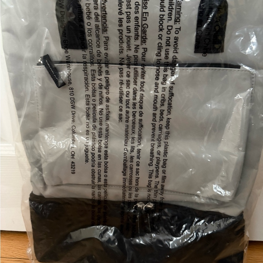 Gray and Black Backpack